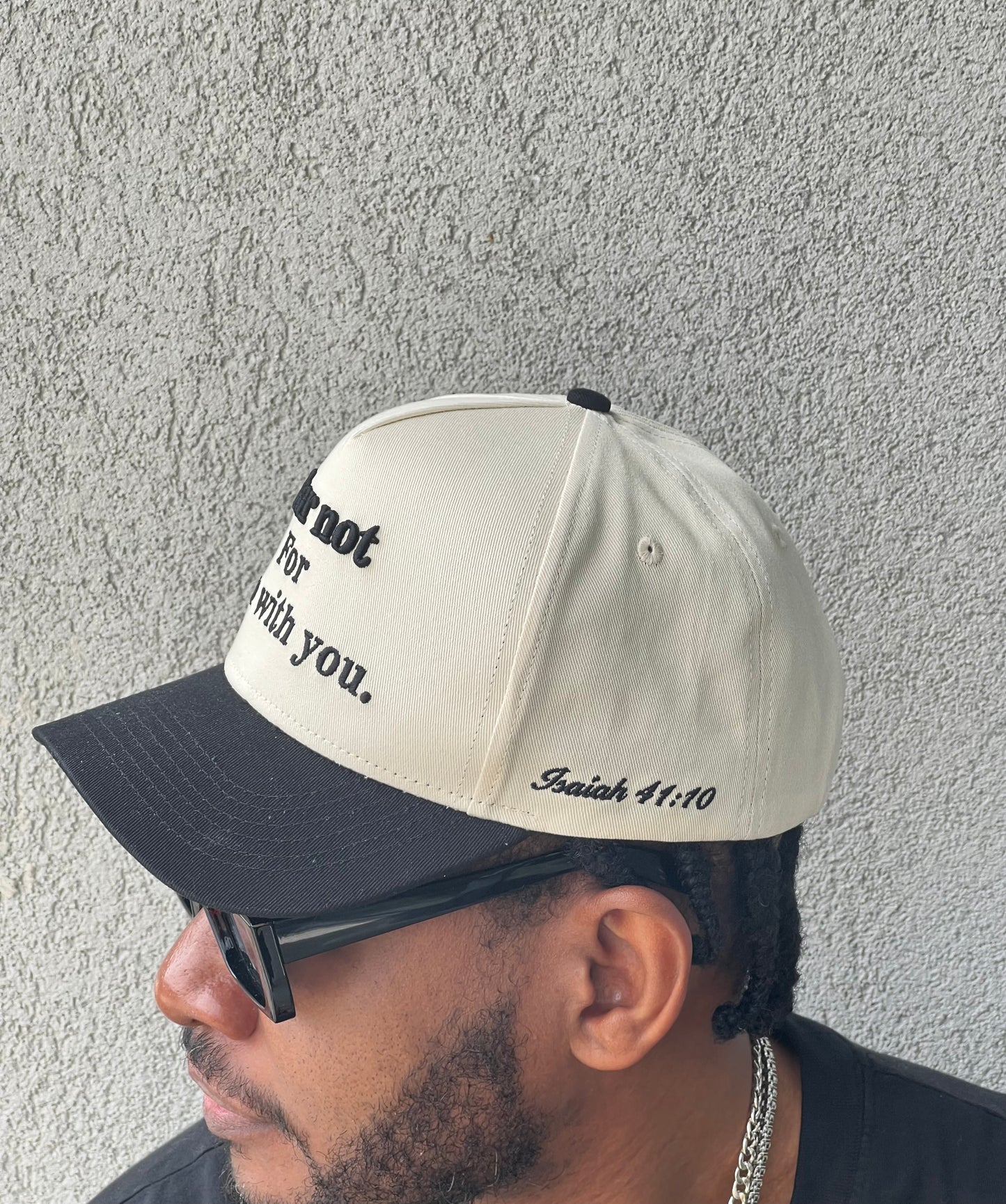 'Fear Not for I am with you' snapback cap