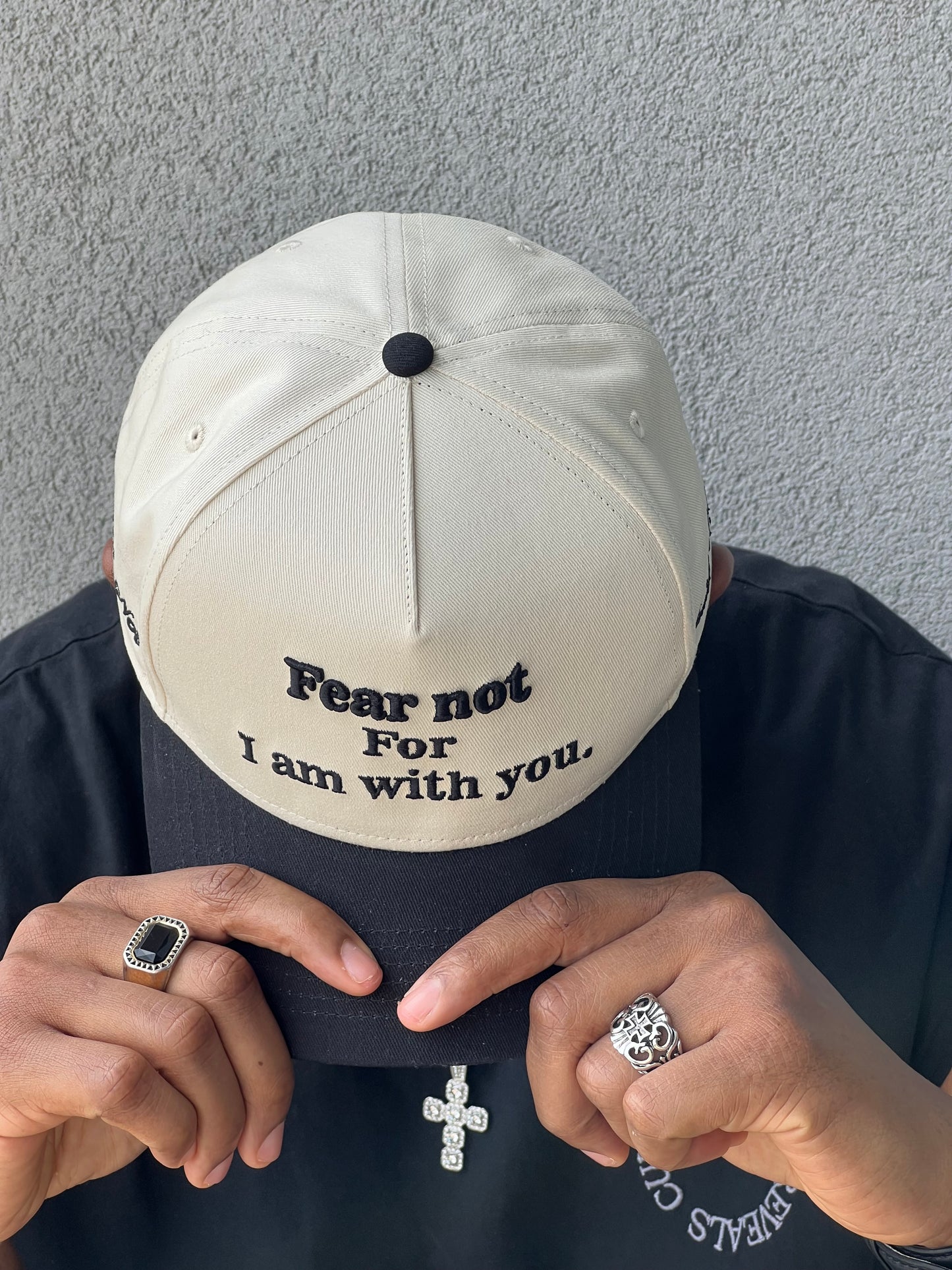 'Fear Not for I am with you' snapback cap